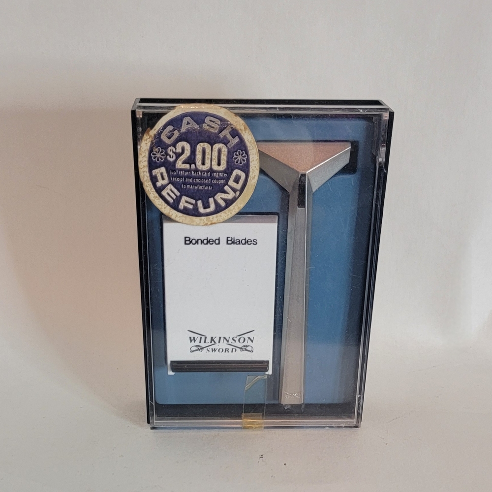 Vintage Wilkinson Sword Bonded Safety Razor Set - near mint condition
